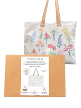 John Lewis Chasing Threads Flowers Tote Bag Embroidery Kit- Buy online at McGrocer