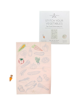 John Lewis Chasing Threads Veggies Tea Towel Embroidery Kit- Buy online at McGrocer