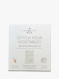 Chasing Threads veggies tea towel embroidery kit - British product