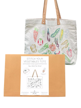 John Lewis Chasing Threads Veggies Tote Bag Embroidery Kit- Buy online at McGrocer