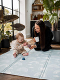 FOLDiMATS Rainbow Confetti reversible playmat, imported from the UK
