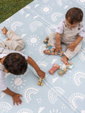 FOLDiMATS Rainbow Confetti reversible playmat, imported from the UK