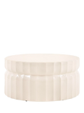 Gallery Direct round coffee table 80cm cream (British brand)