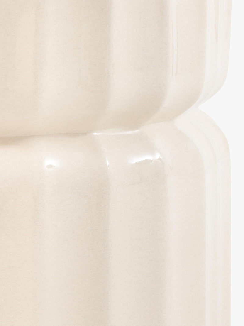 Gallery Direct Cirella round cream side table, UK version