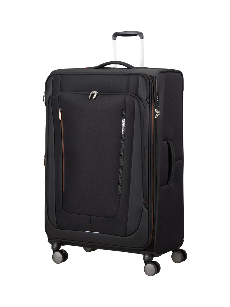 American Tourister Wanderlite XL spinner suitcase shadow black 136L, UK version