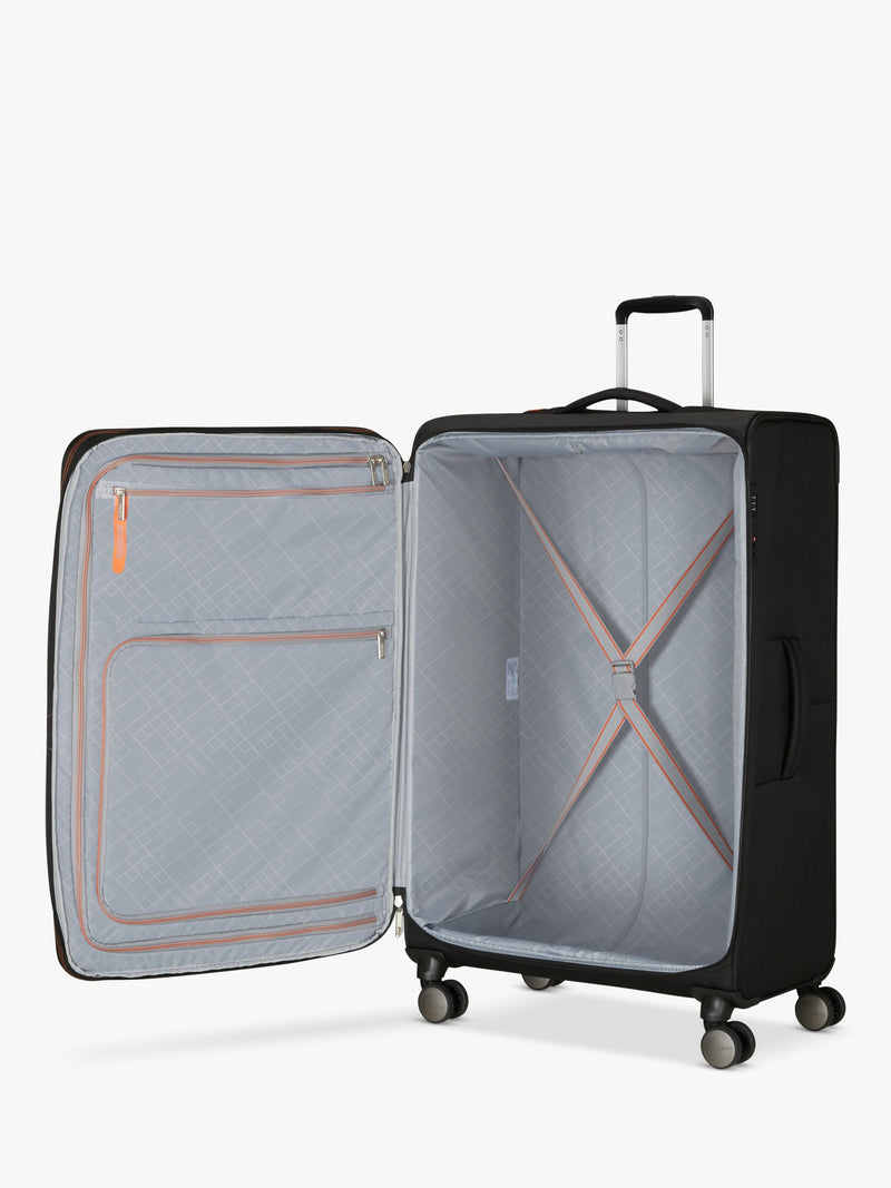 American Tourister Wanderlite XL spinner suitcase shadow black 136L, UK version
