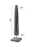 Pacific Platinum Aerocover parasol cover 215x40cm, UK version