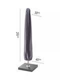 Pacific Platinum Aerocover parasol cover 215x40cm, UK version