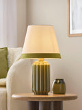 John Lewis Audrey fluted ceramic table lamp, UK version