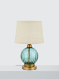 John Lewis ribbed glass table lamp rosemary green - British product