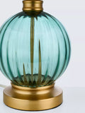 John Lewis ribbed glass table lamp rosemary green - British product