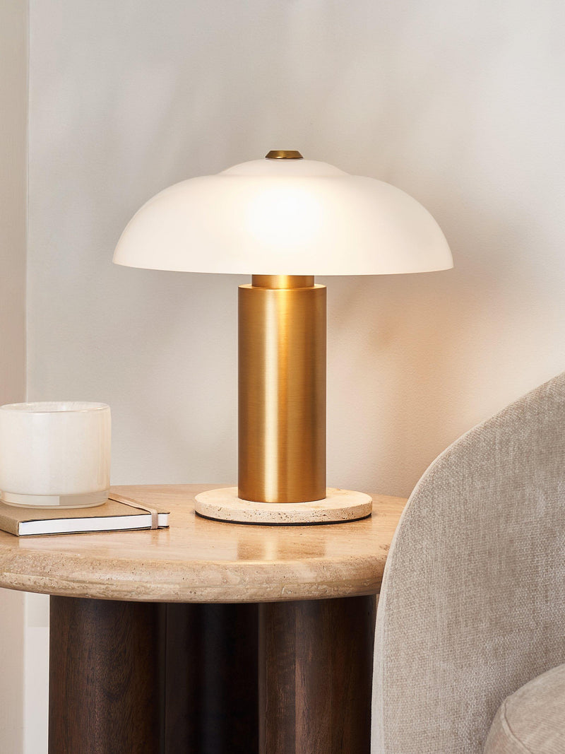 John Lewis Marlo table lamp antique brass, UK version