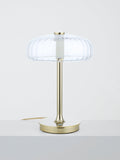 John Lewis Parafina lamp polished brass and glass shade, UK version
