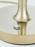 John Lewis Parafina lamp polished brass and glass shade, UK version