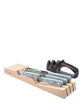 WÜSTHOF Gourmet quiet blue knife set with in-drawer tray (British brand)