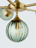 John Lewis Austen green ribbed glass pendant light - British product