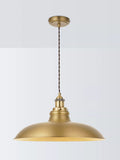 John Lewis Baldwin wide pendant ceiling light antique brass, UK version