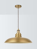 John Lewis Baldwin wide pendant ceiling light antique brass, UK version