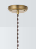 John Lewis Baldwin wide pendant ceiling light antique brass, UK version