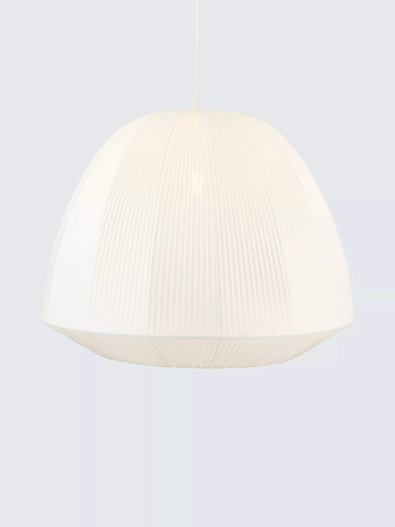 John Lewis Blake Pleat pendant ceiling shade 42cm marshmallow, UK version