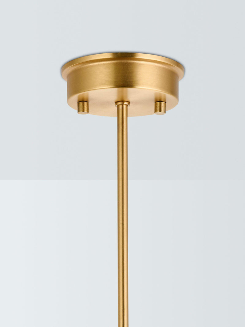 John Lewis Cuthbert ceiling light antique brass, imported from the UK