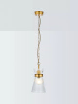 John Lewis John Lewis Cuthbert Ribbed Glass Pendant Ceiling Light, Antique Brass- Buy online at McGrocer