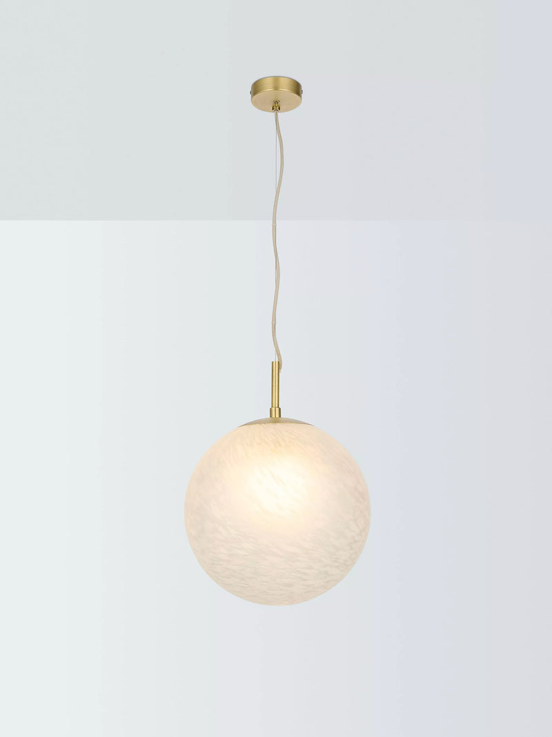 John Lewis Modern Moon pendant light frosted confetti glass (British brand)