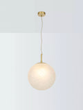 John Lewis Modern Moon pendant light frosted confetti glass (British brand)