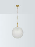 John Lewis Modern Moon pendant light frosted confetti glass (British brand)