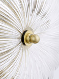 John Lewis Lily glass ceiling light clear antique brass, imported from the UK