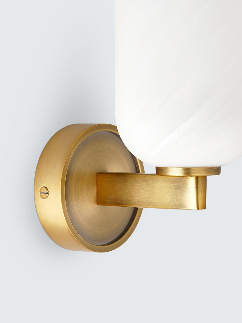 John Lewis Samir wall light warm matt antique brass - British product