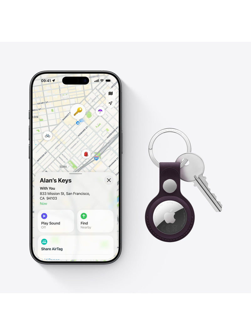 Apple AirTag 2nd Generation Bluetooth tracker 1 pack (British brand)