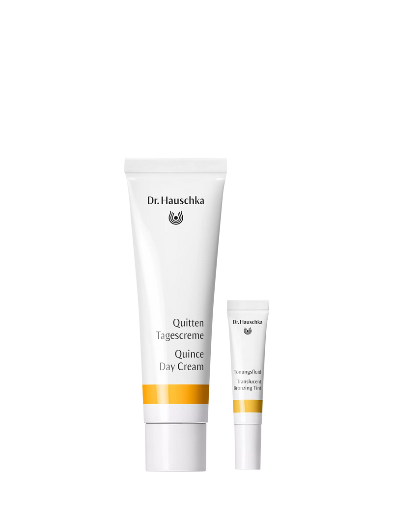 Dr Hauschka Quince Day Cream gift set with bronzing tint 30ml, imported from the UK