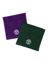 John Lewis Christy Wimbledon Classic Face Cloths Pack of 2 Green/Purple 30 x 30cm- Buy online at McGrocer