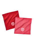 Christy Wimbledon face cloths pack of two strawberry pink (British brand)