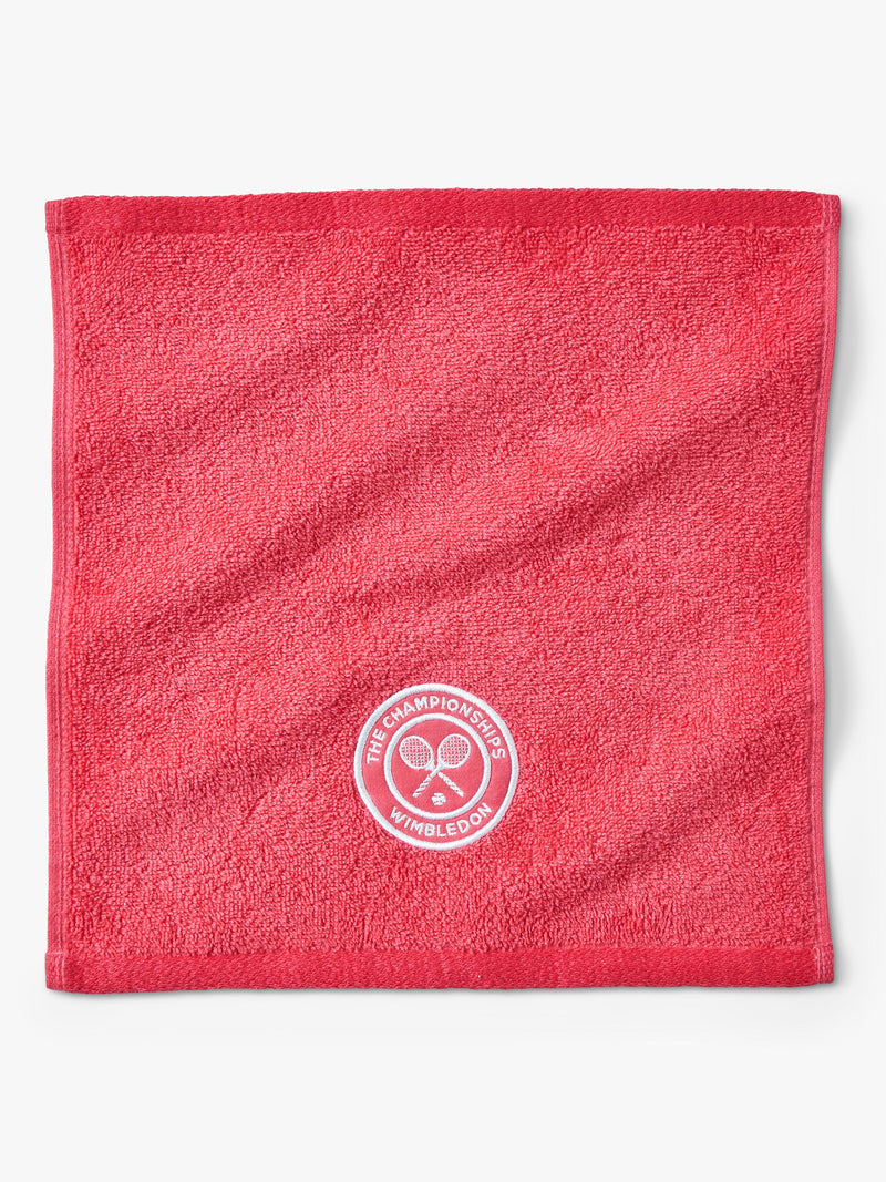 Christy Wimbledon face cloths pack of two strawberry pink (British brand)