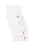 Christy Wimbledon face cloths pack of 5 white cotton, UK version