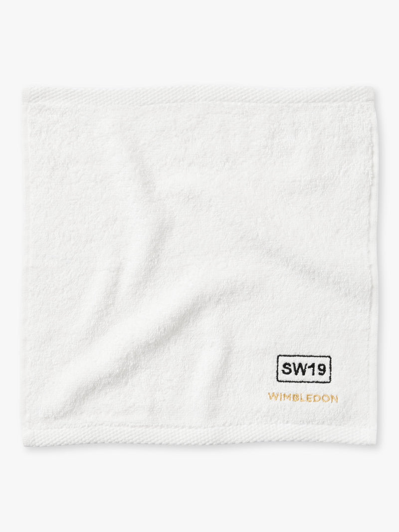 Christy Wimbledon face cloths pack of 5 white cotton, UK version