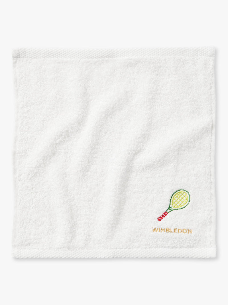 Christy Wimbledon face cloths pack of 5 white cotton, UK version