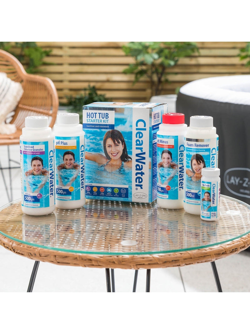 Clearwater hot tub chemical starter kit, UK version