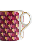 Wedgwood Love bone china desk mug 330ml magenta - British product