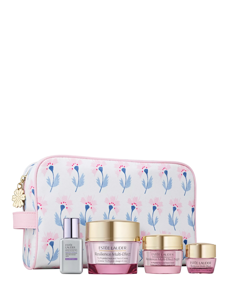 Estée Lauder Resilience Multi-Effect Radiance Routine skincare gift set, UK version
