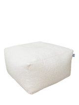 John Lewis rucomfy Cream Ottoman Beanbag Pouffe- Buy online at McGrocer
