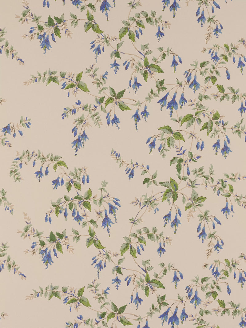 Colefax and Fowler Fuchsia floral wallpaper W68.5cm L10m, imported from the UK