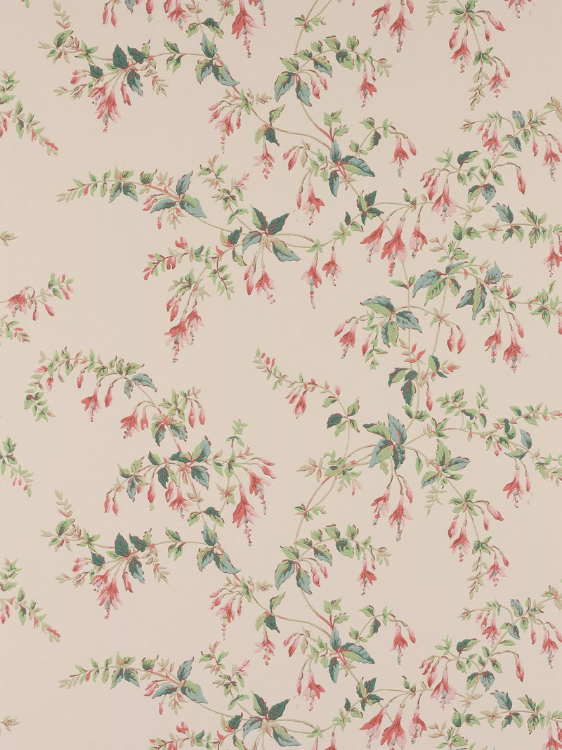 Colefax and Fowler Fuchsia Floral Wallpaper 68.5cm x 10m