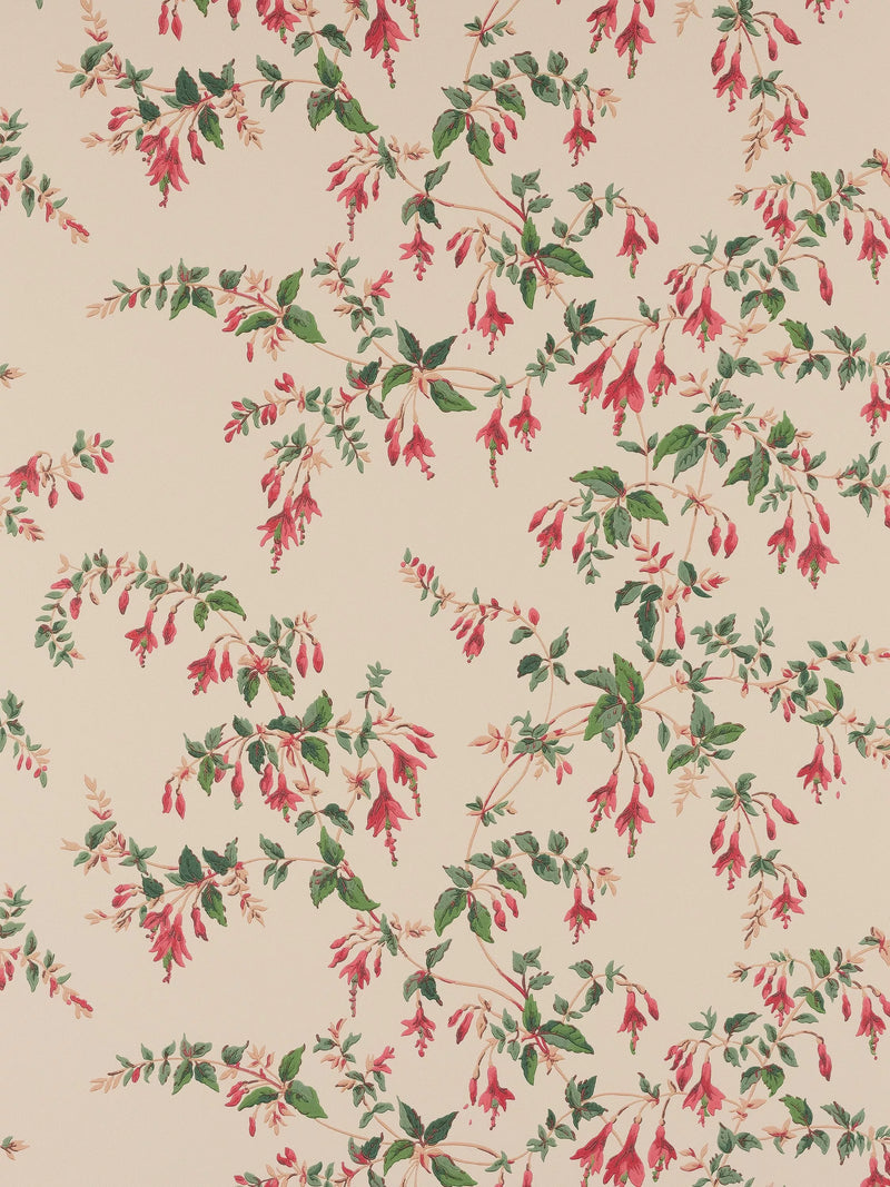 Colefax and Fowler Fuchsia Floral Wallpaper 68.5cm x 10m