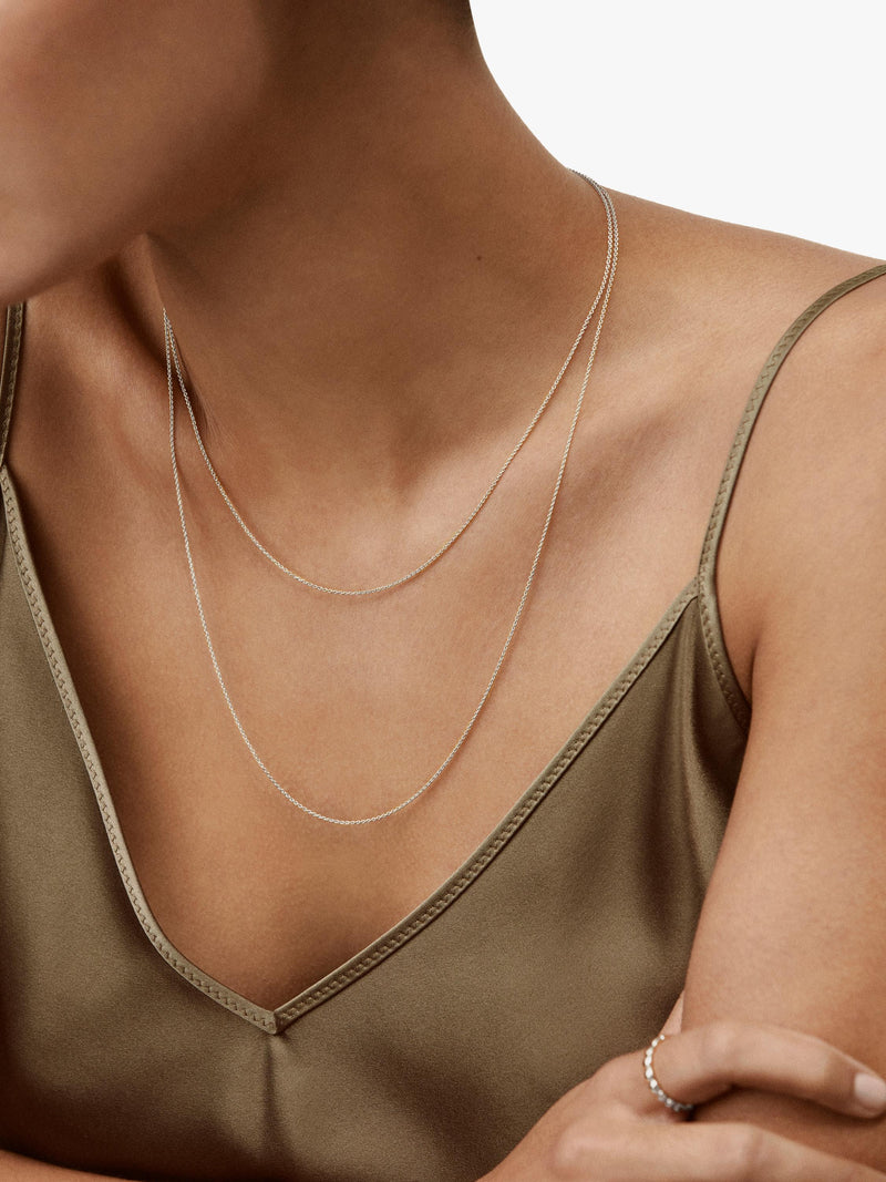 Monica Vinader fine chain necklace 43cm, UK version