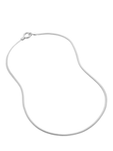 John Lewis Monica Vinader Sterling Silver Snake Necklace Chain 45.5cm- Buy online at McGrocer