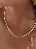 Monica Vinader sterling silver snake necklace 45.5cm (British brand)