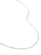 John Lewis Monica Vinader Sterling Silver Paperclip Chain Necklace 46cm- Buy online at McGrocer